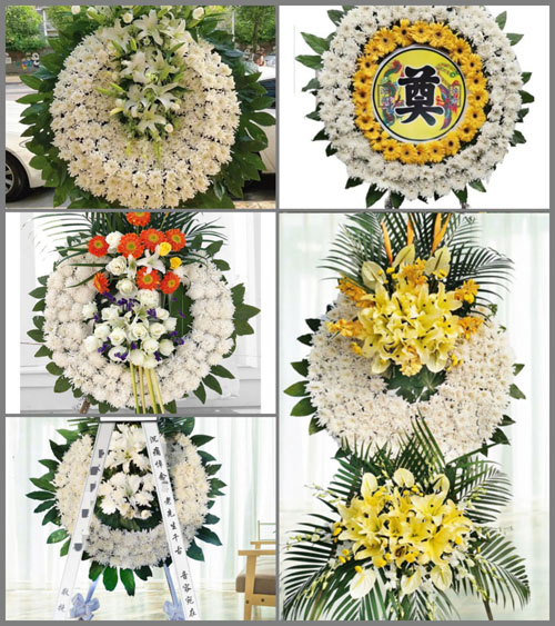 山东济宁曲阜市防山镇胡二东村花圈速递